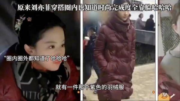 笑拥了，原来圈内也知道刘亦菲的穿搭出圈了哈哈！