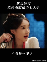 《书卷一梦》 这么厉害，难怪南珩能当上太子