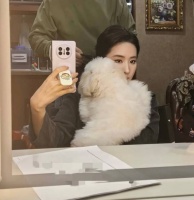 刘亦菲素颜出游状态好 穿搭松弛又随性