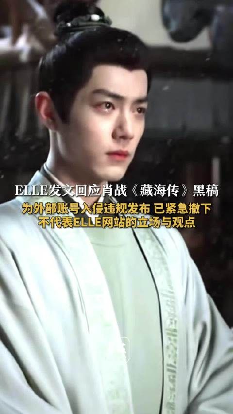 ELLE称肖战黑稿系外部账号违规发布