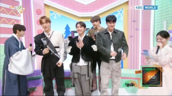 0123音银EXO新曲《CROWN》回归采访现场