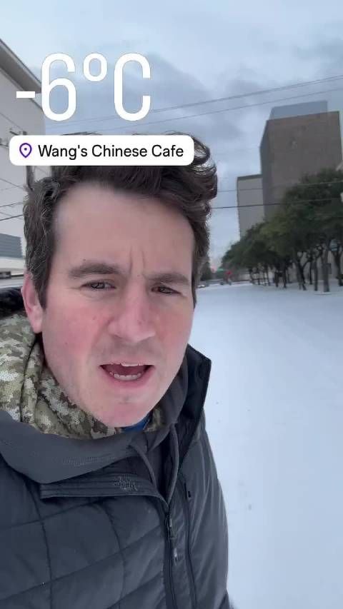 大雪天仅华人餐厅营业,博主对比称赞中国老板吃苦耐劳