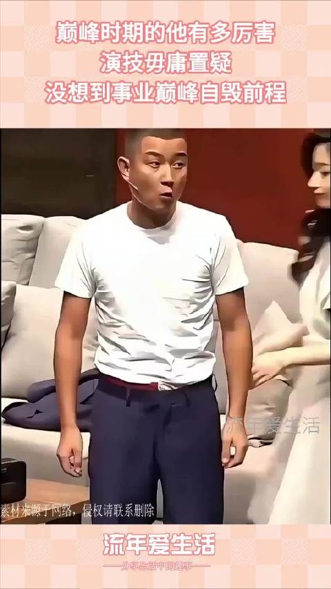 巅峰时期的他有多厉害，演技毋庸置疑，没想到事业巅峰自毁前程