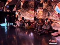 俄罗斯芭蕾舞者太原沉浸式体验数字古建与千年晋祠