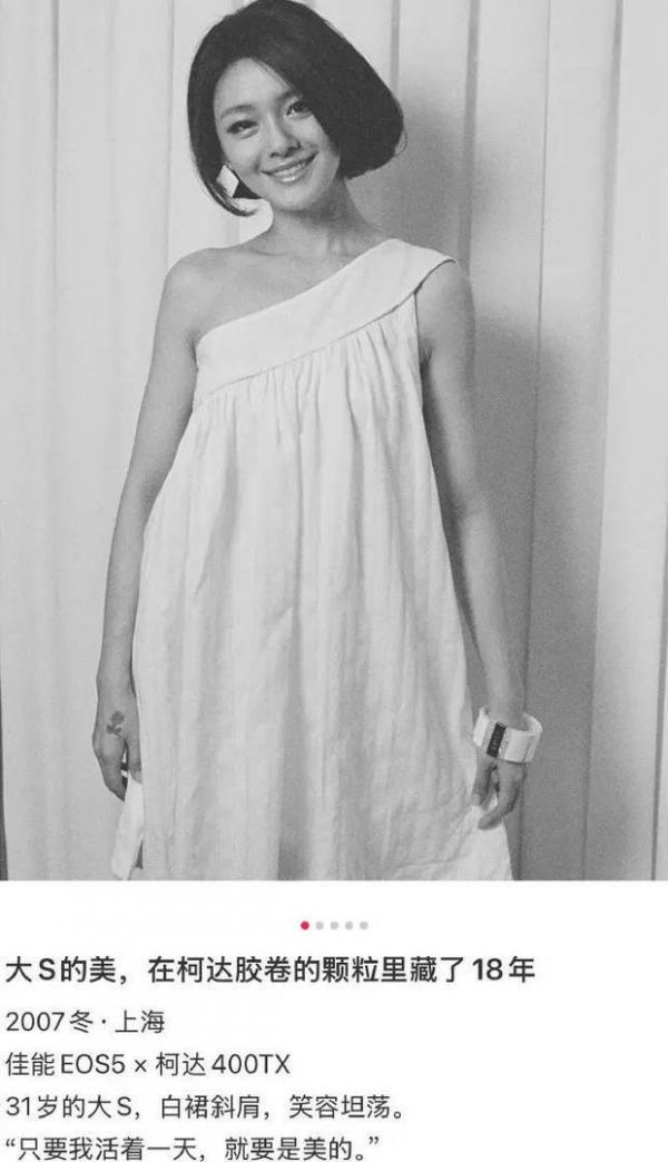 摄影师表示只获得了大S的独家拍照权，没有文字采访，所以图片未能公开。