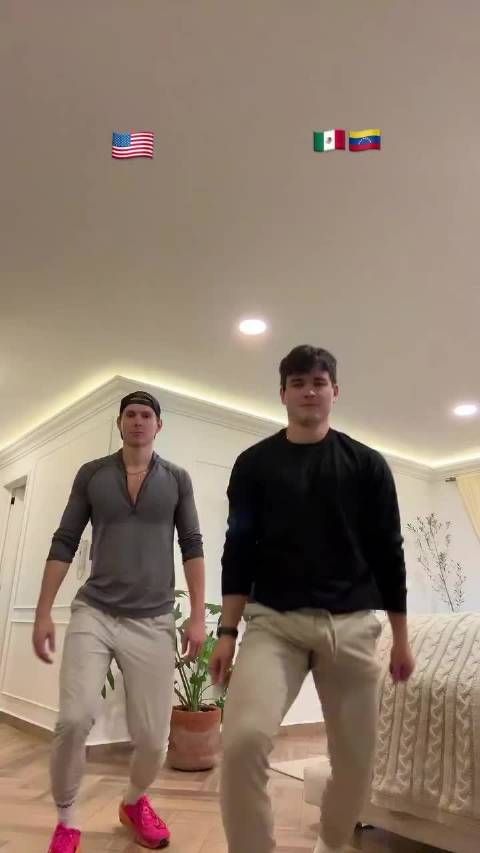 男朋友和他的表哥一起舞蹈挑战