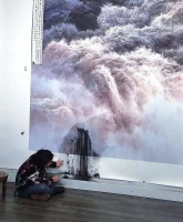 价值380万元被“泼墨”画作已初步修复，画家：尊重内心，没有用网友的方案