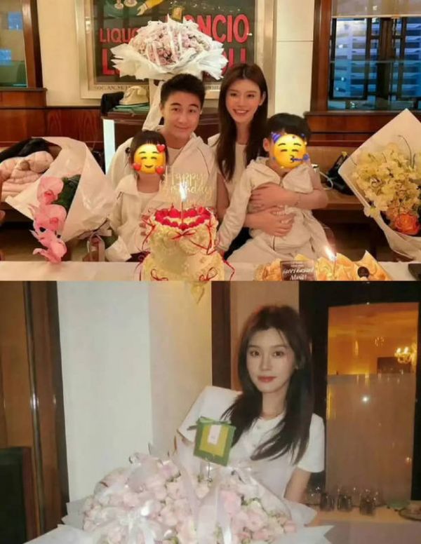 何猷君与奚梦瑶一家四口昔日合照，他们笑容灿烂，生活幸福温馨！