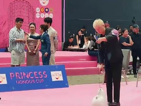 “霍思燕火到国外!穿旗袍带爱犬拿下冠军,二胎女儿一露面太像哥哥”