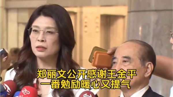 郑丽文公开感谢王金平,一番勉励暖心又提气!