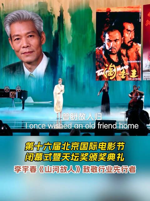 李宇春北京电影节献唱《山河故人》致敬电影人