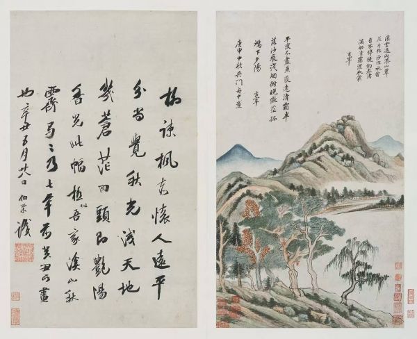 3董其昌《秋兴八景图册》, 刘靖基捐赠上海博物馆.jpg