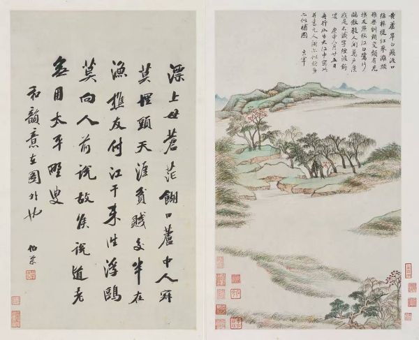 5董其昌《秋兴八景图册》, 刘靖基捐赠上海博物馆.jpg