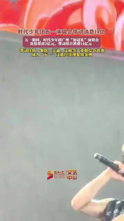 时代少年团五一演唱会带动消费14亿