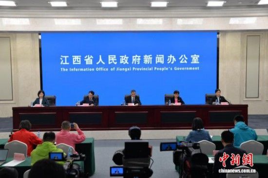 5月8日，2026年江西省红十字博爱周系列活动新闻发布会在南昌市举行。江西省红十字会供图