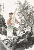 墨彩含韵，诗入画境——评徐惠泉《东风一曲桃花香》