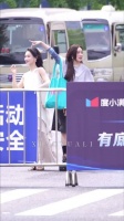 阚清子看到了自己的应援去拍了照片，姐好好！