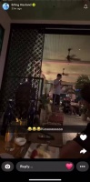 一年前的今天，胡萨诺夫、马尔穆什、埃切维里和切尔基一起唱歌的画面