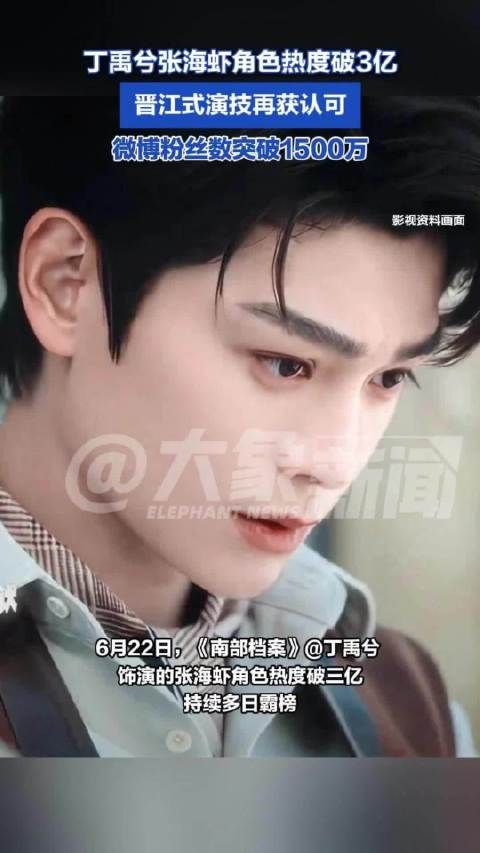 恭喜！丁禹兮张海虾角色热度破3亿
