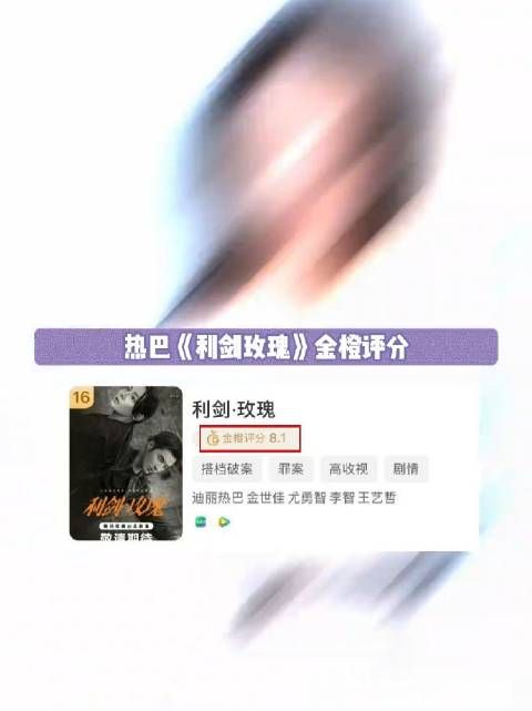 利剑玫瑰从8.1骤降至6.4 热巴真的无妄之灾！邓妍