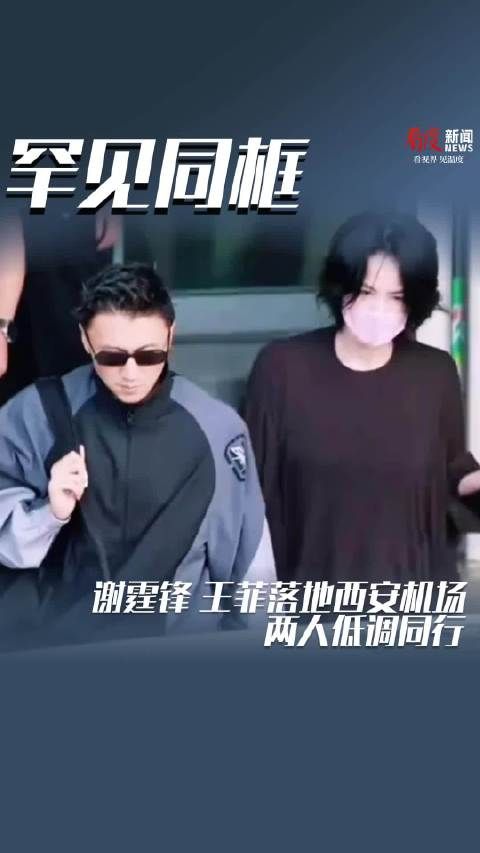 低调同行 谢霆锋王菲落地西安机场