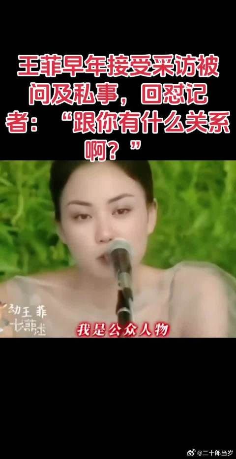 王菲接受采访被问及私事，回怼记者：“跟你有什么关系啊？”干得漂亮！