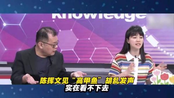陈挥文见“高甲鱼”胡乱发声 实在看不下去
