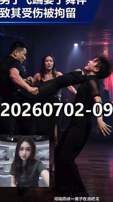 男子误认妻子舞伴为异性飞踹致其受伤，被拘赔偿