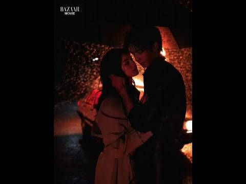 宋威龙张婧仪芭莎电子封面大片曝光，冷冽温柔碰撞电影质感