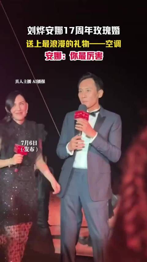 刘烨给妻子送的纪念日礼物是空调 ，妻子安娜评论区回应