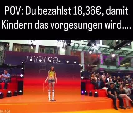 德国女歌手节目中辱骂足球男引争议