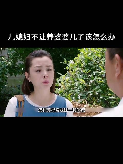 儿媳妇不让养婆婆，儿子该怎么办？