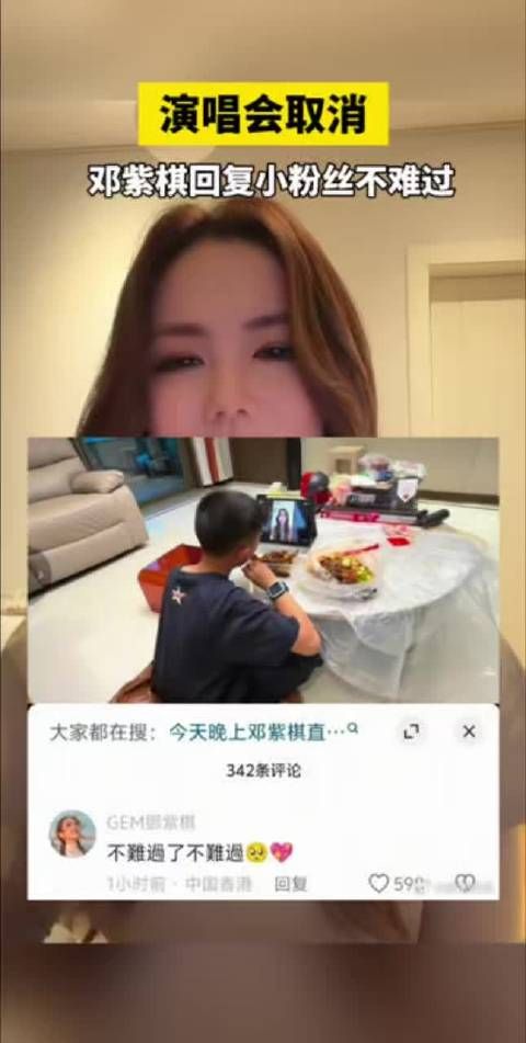 演唱会取消邓紫棋回复小粉丝不难过