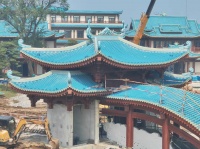 崆峒岛仙境焕新！铝代木古建赋能烟台海岛文旅，复刻八仙古建仙韵
