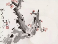 高剑父写梅，苍劲奇绝