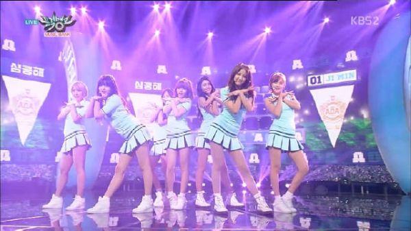 十一年前的今天(150717),AOA - 怦然心动 @ 音乐-银行