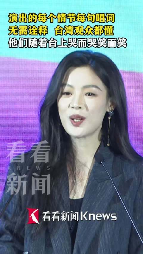 陈丽君说台湾观众不用解释他们都懂