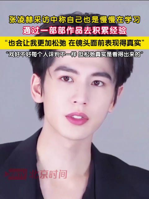 张凌赫说通过作品积累经验