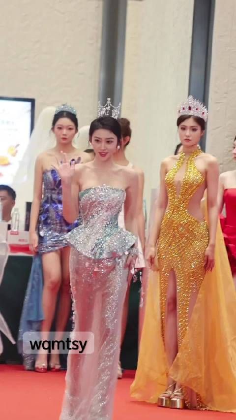 选美嘉宾红毯秀拍摄现场