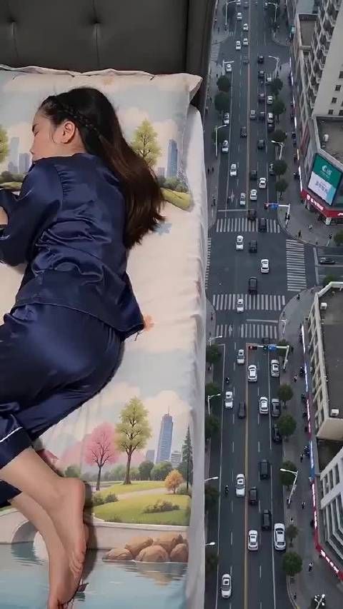 这又是谁的睡觉日常，突然从高楼坠下惊醒