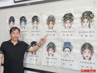 彩绘湘剧脸谱金陵十二钗，长沙书画家用非遗为红楼群芳“定妆”