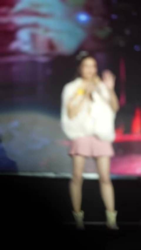 钟嘉欣肉丝美腿演唱会造型