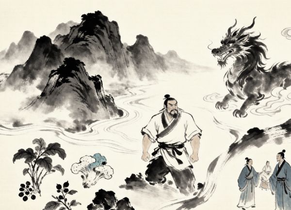 配图2_山海经内容构成_水墨画_去水印.png