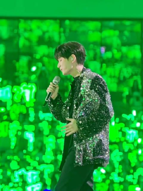 成毅粉丝绿海铺满四万人场馆，陈伟霆调侃以为个人演唱会