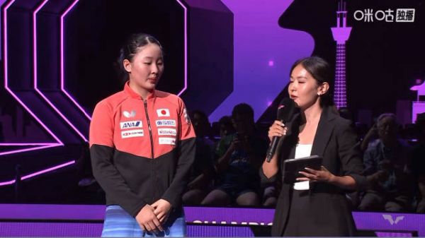 Q：现在我和我们的获胜者张本美和在一起