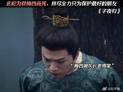 玄蛇为救梅四而死，拼尽全力只为保护最好的朋友 #子夜归