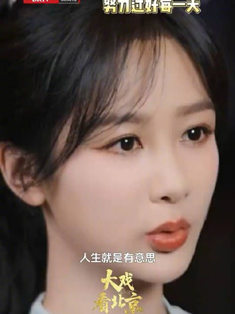 杨紫说演员就是要努力演戏