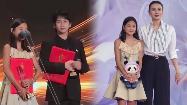 梅婷12岁女儿百花奖提名，发言流畅大方不怯场