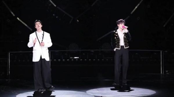 付辛博 X 姜潮《天后》直拍~二人声音饱含炽热的情绪，演绎歌曲中的失落与挣扎