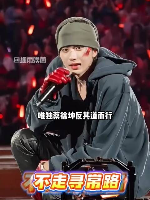 蔡徐坤演唱会全裹出镜，说撕掉爱豆标签